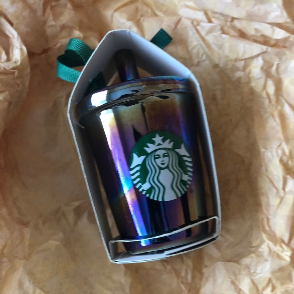 RARE Starbucks mini tumbler ornament oilslick 2019 - Picture 2 of 4